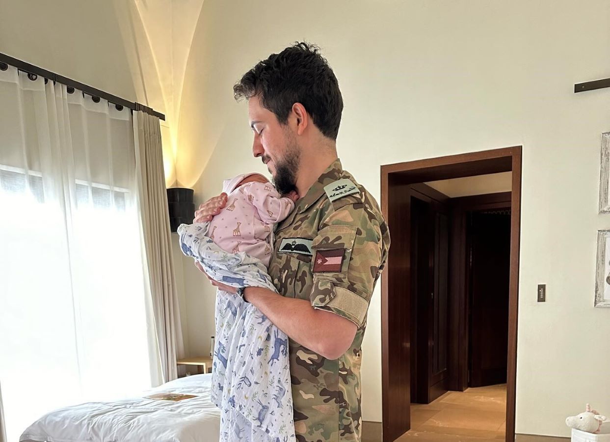 Jordan’s Crown Prince Hussein posts newborn photo on social media