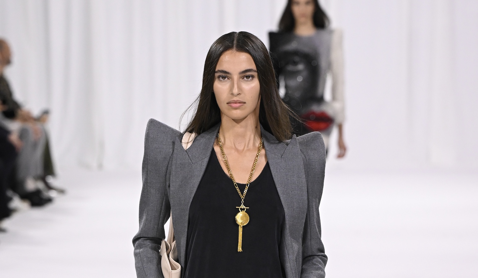 Part-Saudi model Amira Al-Zuhair stuns in bold Balmain showcase at Paris Fashion Week