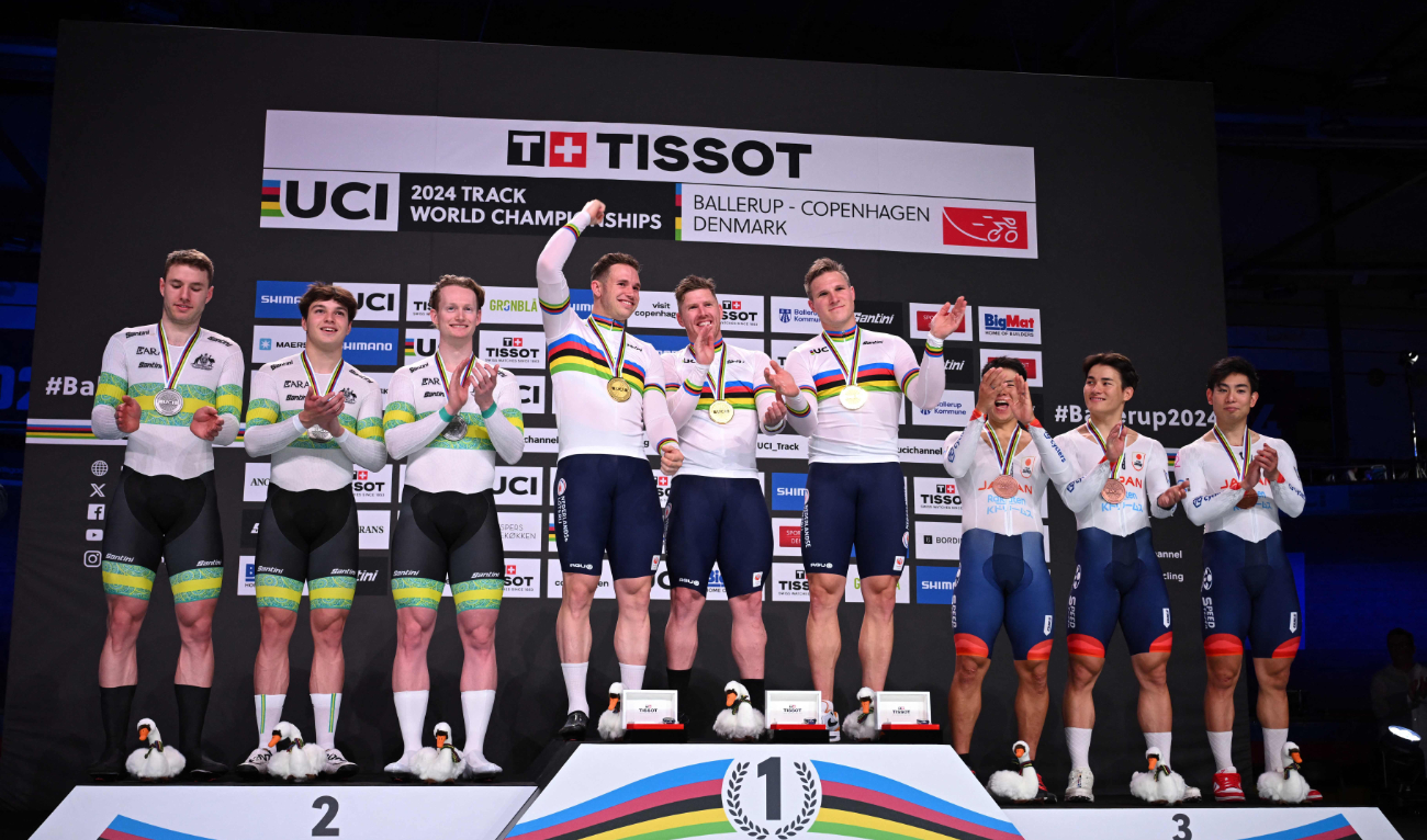 Lavreysen wins record-equalling 14th world cycling track title