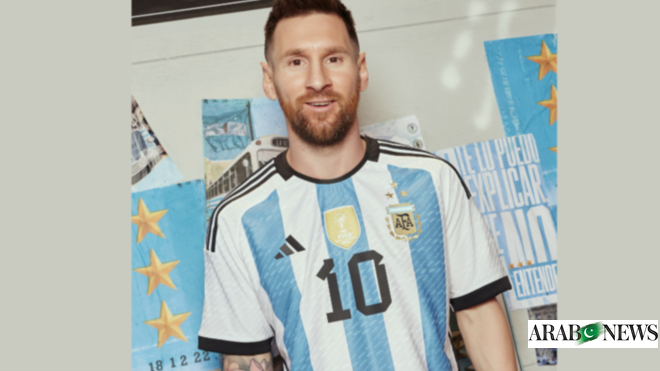 adidas Argentina Home 3 Star Messi 10 Jersey 2023 incl. FIFA Patch  (Official Printing)