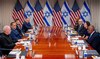 US Secretary of Defense Lloyd Austin (R) meets with Israeli Defense Minister Yoav Gallant (L) at the Pentagon on June 25, 2024.