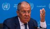 Sergey Lavrov, Minister for Foreign Affairs of the Russian Federation, holds a press briefing at the United Nations headquarters