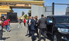 Turkish Foreign Minister Hakan Fidan arrives to the Rafah border crossing between Egypt and the Gaza Strip, in Rafah, Egypt.