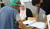 An Algerian man votes at a polling station during the presidential election, in Algiers on September 7, 2024. (AFP)