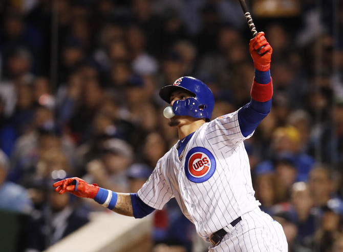 Baseball Baez Homers Twice Cubs Edge Dodgers To Avoid Sweep Arab News Pk