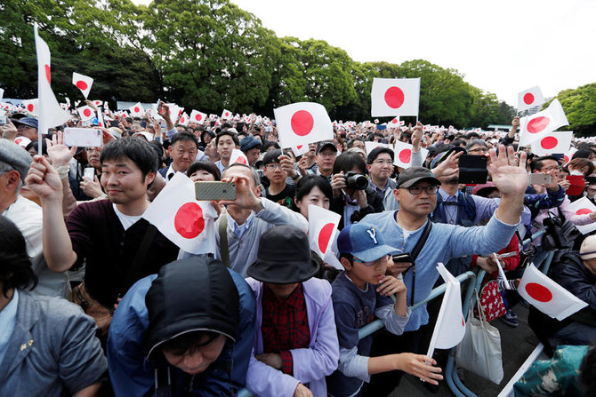 Japan's new emperor urges world peace in first public speech