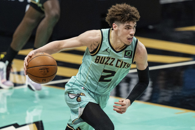 LaMelo Ball joins Magic Johnson, Luka Doncic in rare NBA air, leads both  teams in rebounds, assists and steals 