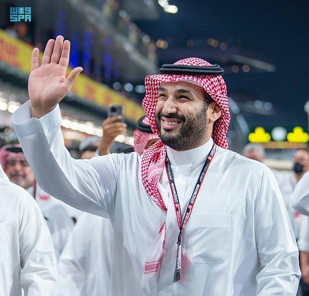 Saudi crown prince attends F1 Saudi Arabian Grand Prix in Jeddah