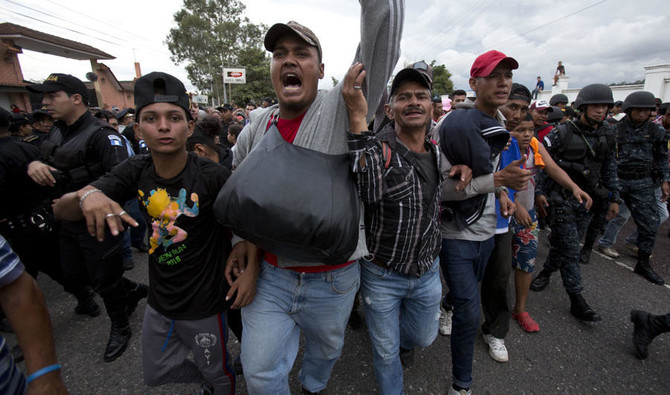 Honduran migrant caravan crosses Guatemala border US bound Arab