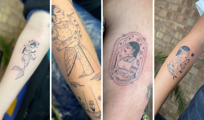 So much fun on this #timeandspace tattoo inspired by Led Zeppelin's Kashmir  “I am a traveler of both time and space to be where I have… | Instagram
