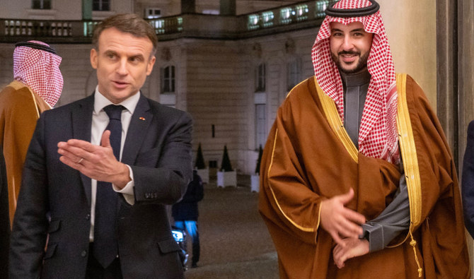 Saudi Defense Minister Meets French President Macron | Arab News PK